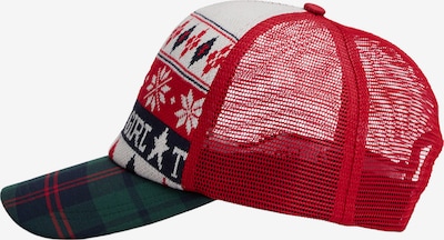 Tommy Jeans Naģene, krāsa - tumši zaļa / tumši zaļš / spilgti sarkans, Preces skats