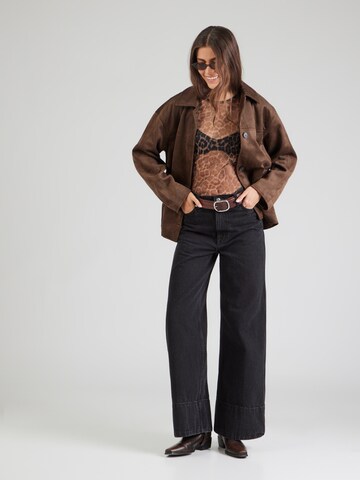 Herrlicher - Camiseta en marrón