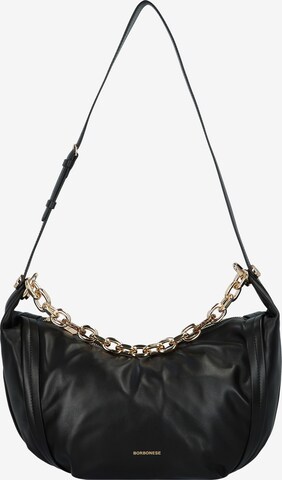 Borbonese Shoulder Bag 'New Orbit' in Black: front