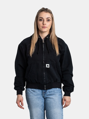 Carhartt WIP Athletic Jacket in Black: front