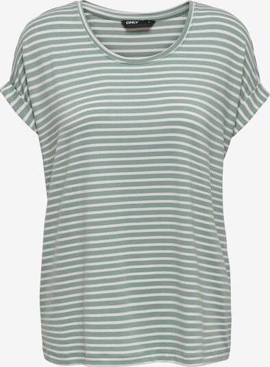 ONLY T-Shirt in grün / weiß, Produktansicht