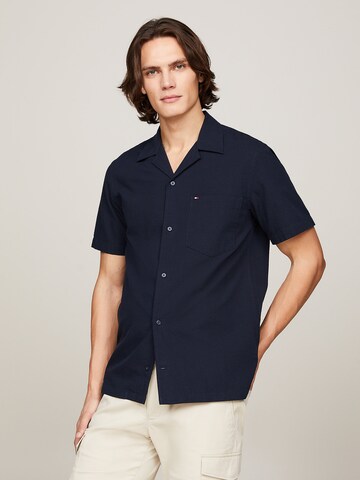 TOMMY HILFIGER Regular Fit Hemd in Blau: Vorderseite