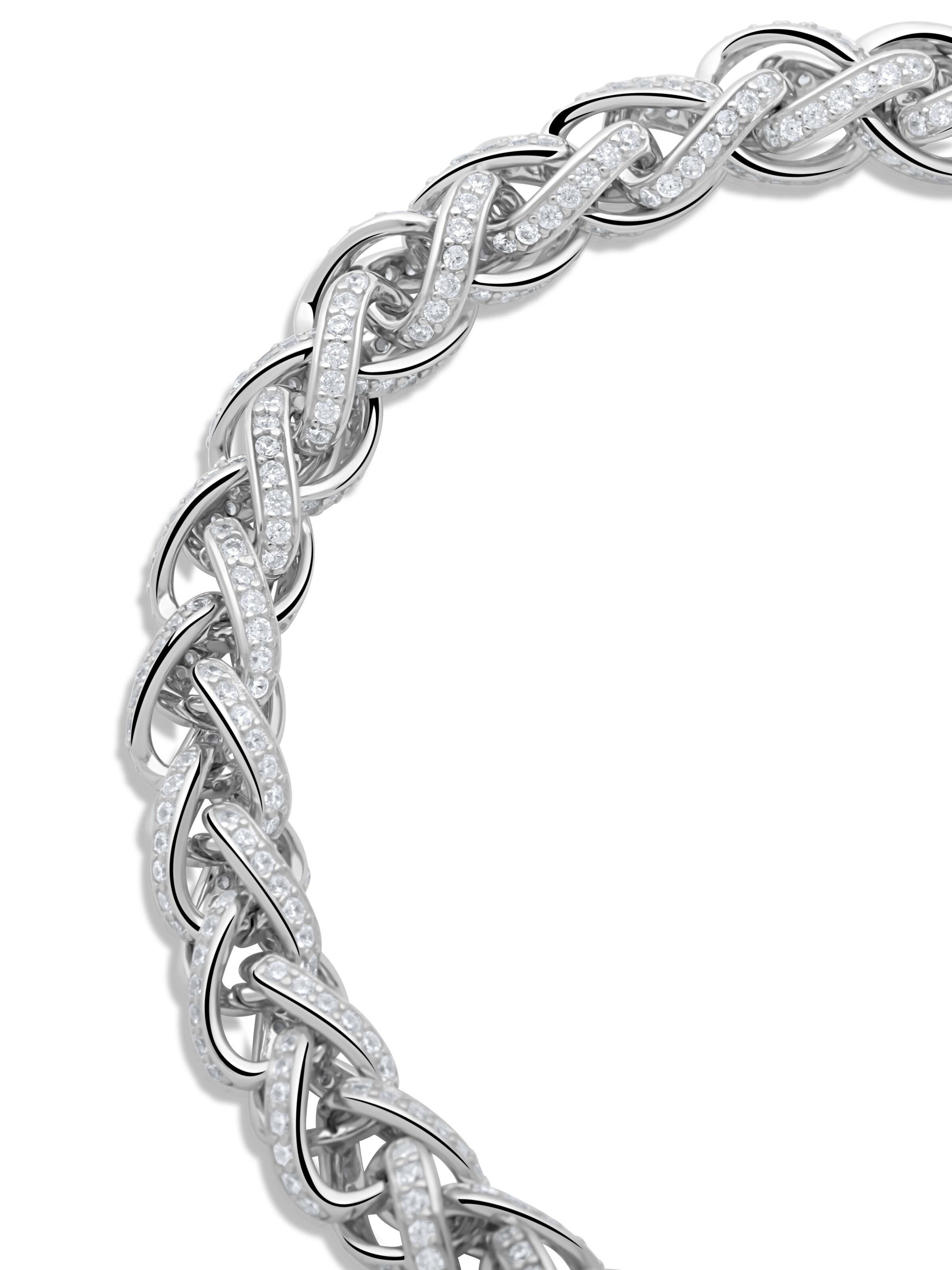 Tony Fein Bracelet 'Zopf' in Silver