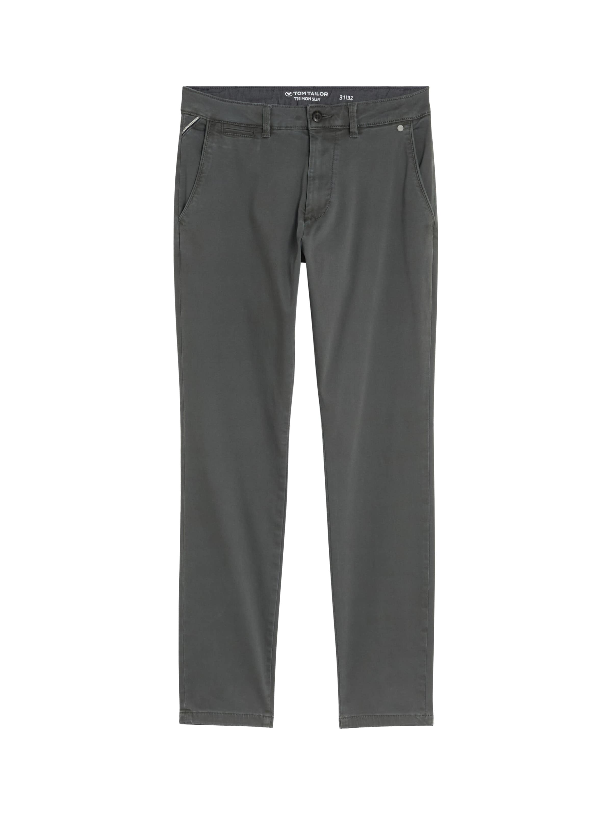 Slimfit Pantaloni eleganți 'SIMON' de la TOM TAILOR pe verde: față