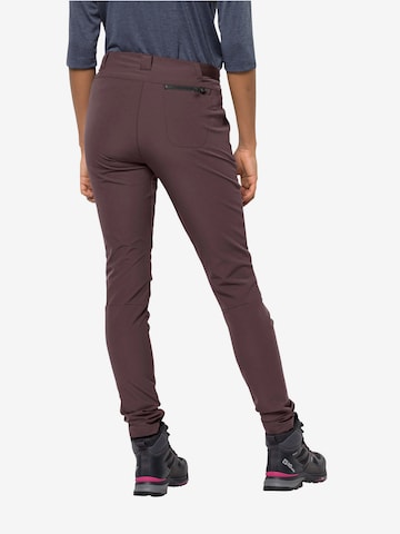 Coupe slim Pantalon outdoor 'GEIGELSTEIN' JACK WOLFSKIN en marron