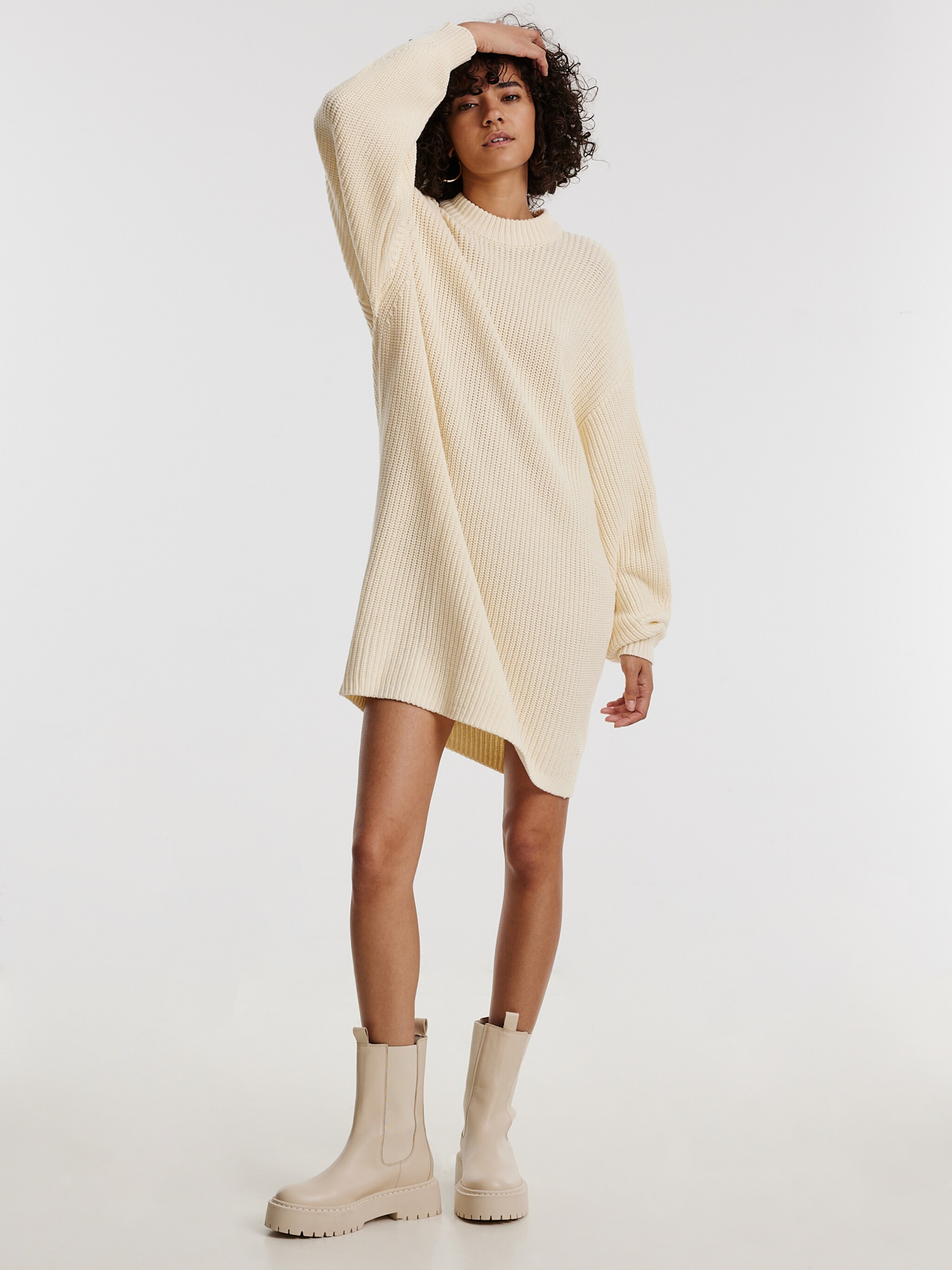 EDITED Producten Jurk 'Xena' Beige