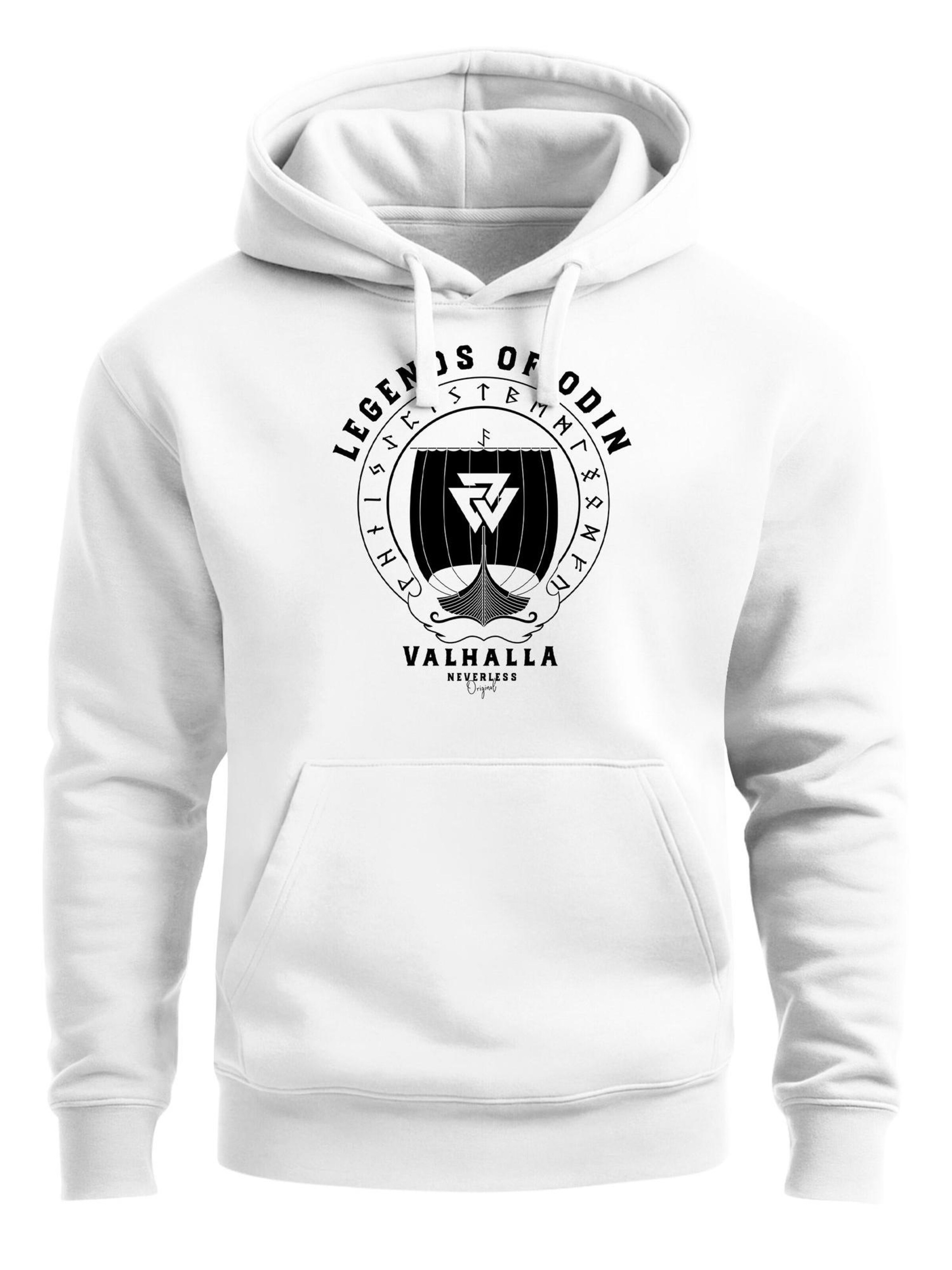 Neverless Sweatshirt 'Legends of Odin' in White: front