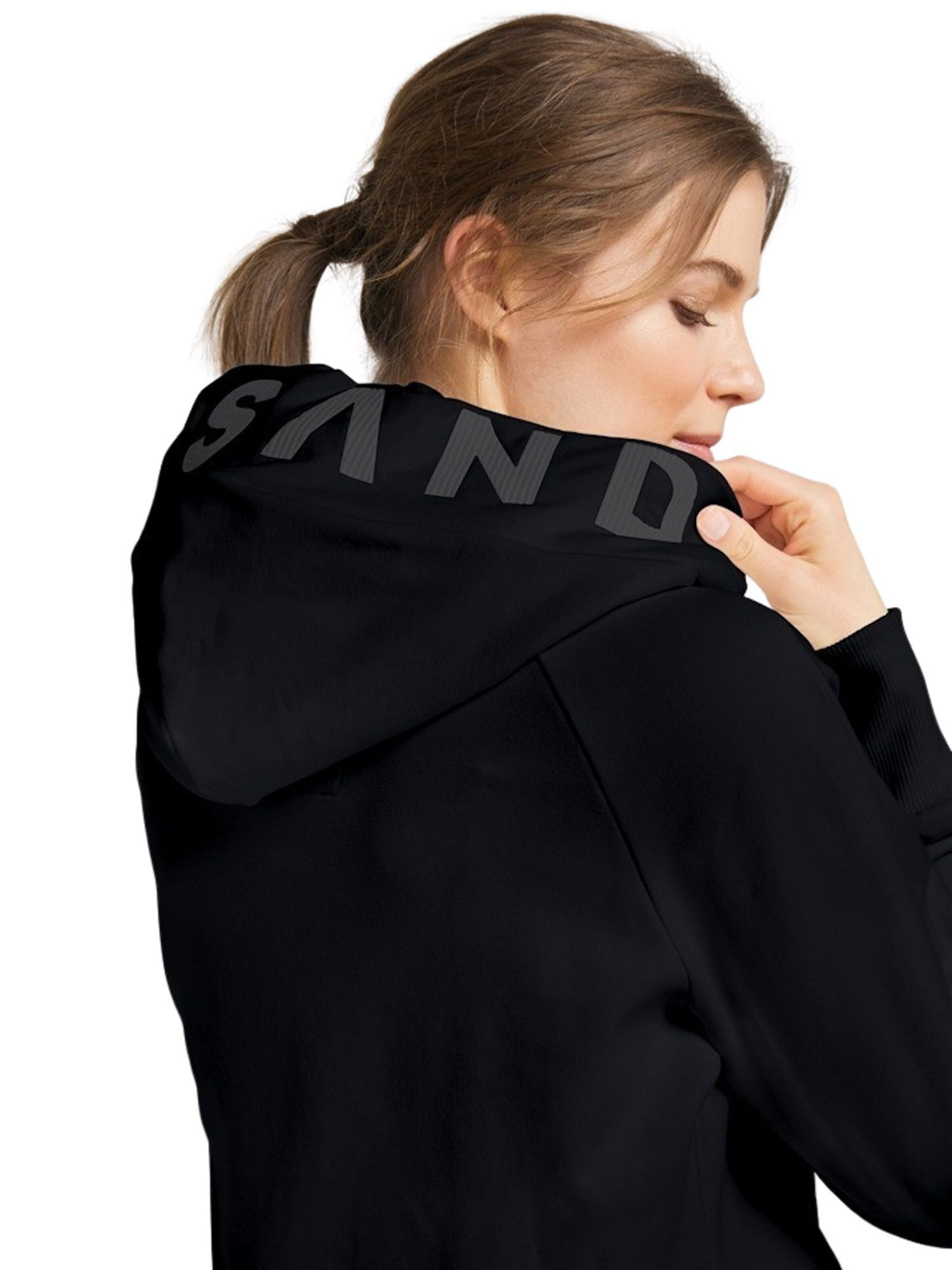 Elbsand Sweatjacka 'Kelda' i svart