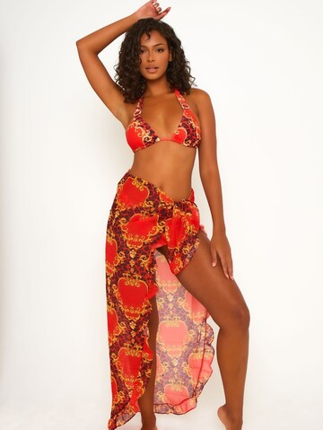 Moda Minx Beach Towel 'Bella Vita' in Red: front