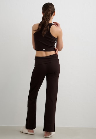 Aim'n Loose fit Pants 'Ease' in Brown