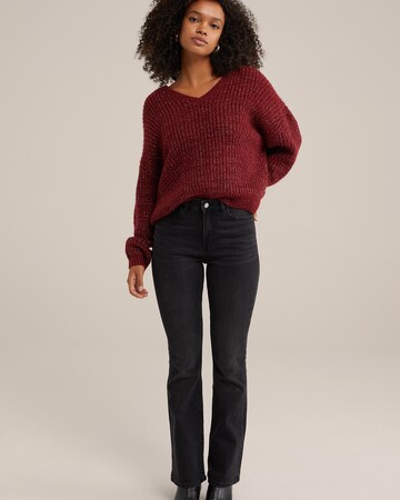 Pull-over WE Fashion en rouge