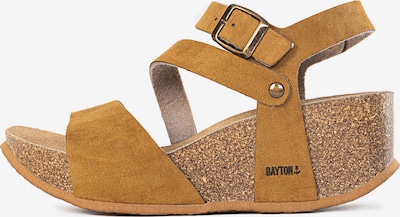 Bayton Riemensandale in karamell / hellbraun, Produktansicht