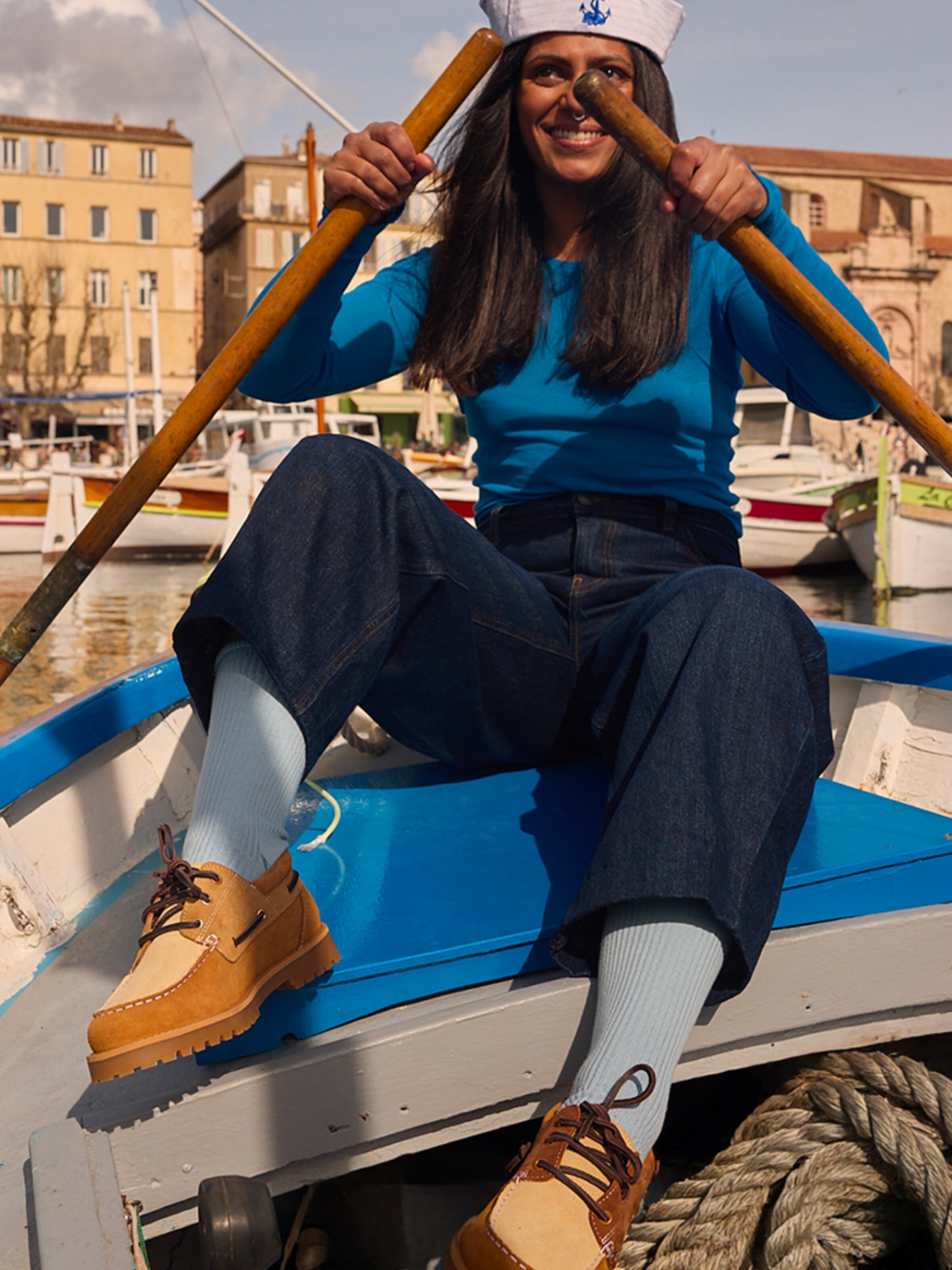 Caval - Mocassins em castanho: frente