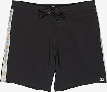 Boardshorts 'Wategos 17.5' BILLABONG en noir : devant