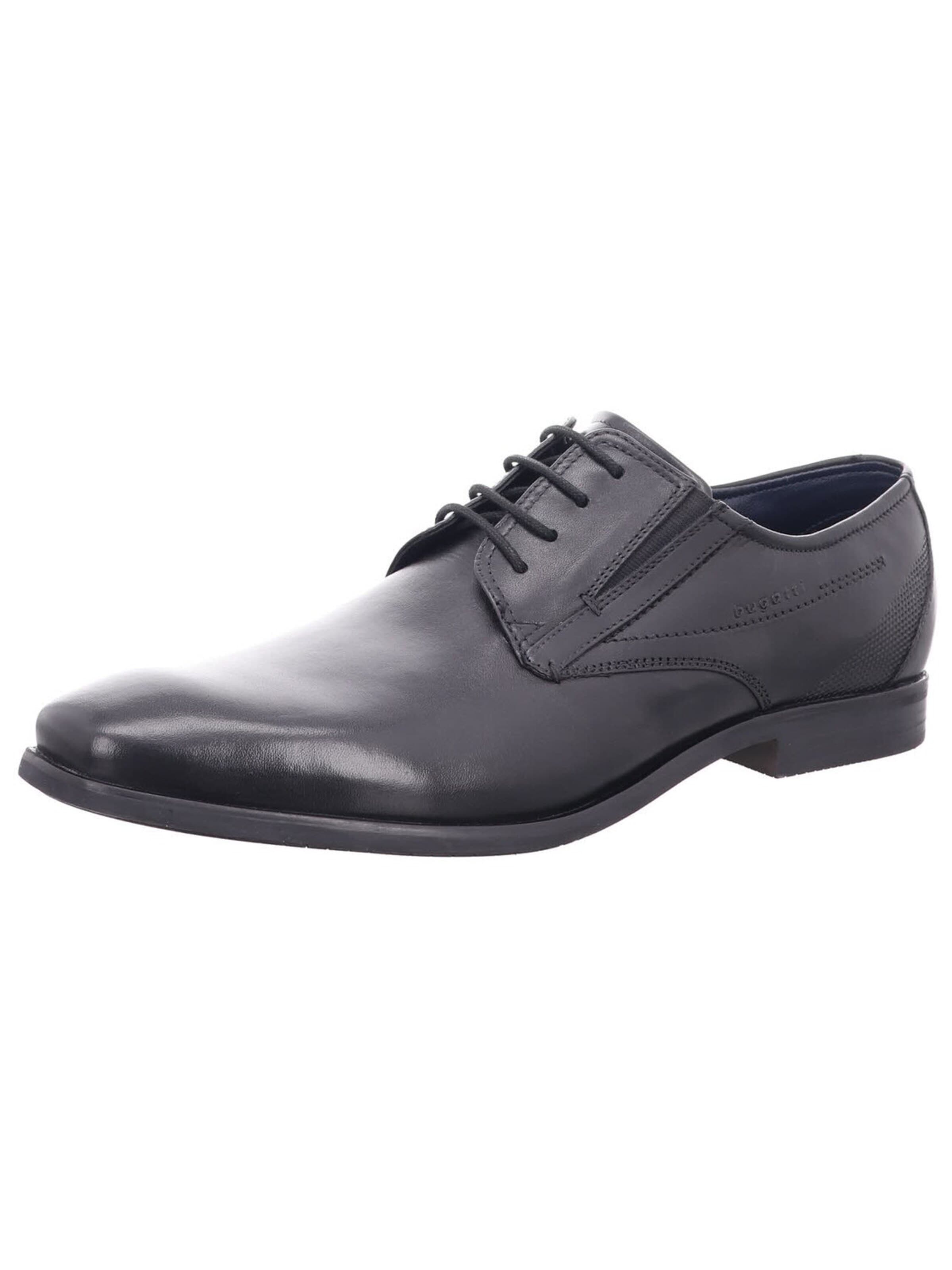 bugatti - Zapatos con cordón 'Schnürschuh Herren 311 196081000 1000 Echtleder in schwarz' en negro: frente