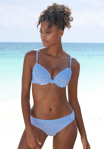 s.Oliver Push-up Bikini in Blue: front