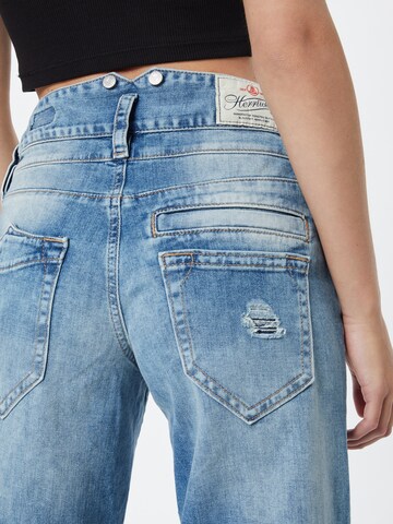 Herrlicher Loosefit Jeans 'Pitch HI Tap Cashmere Touch Denim' in Blau