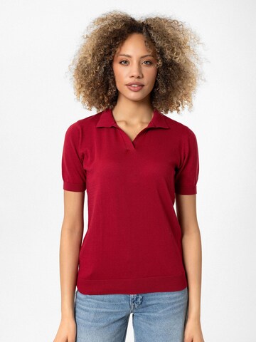 Pull-over 'Celine' Williot en rouge : devant