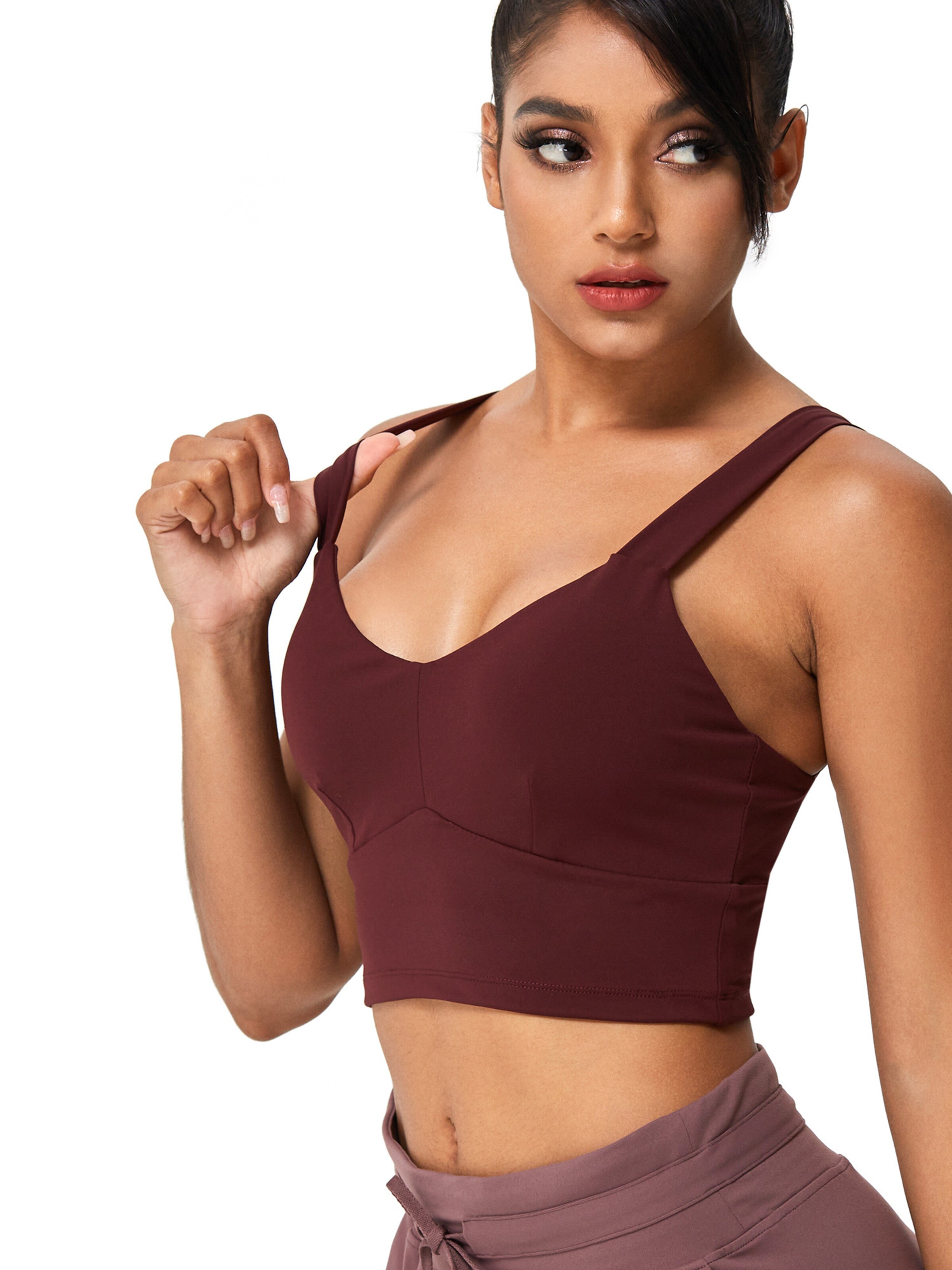 YEAZ Бюстье Спортивный бюстгальтер 'Real Babe' в Лиловый