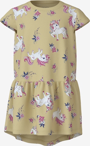 NAME IT Klänning 'VIGGA' i gul: framsida