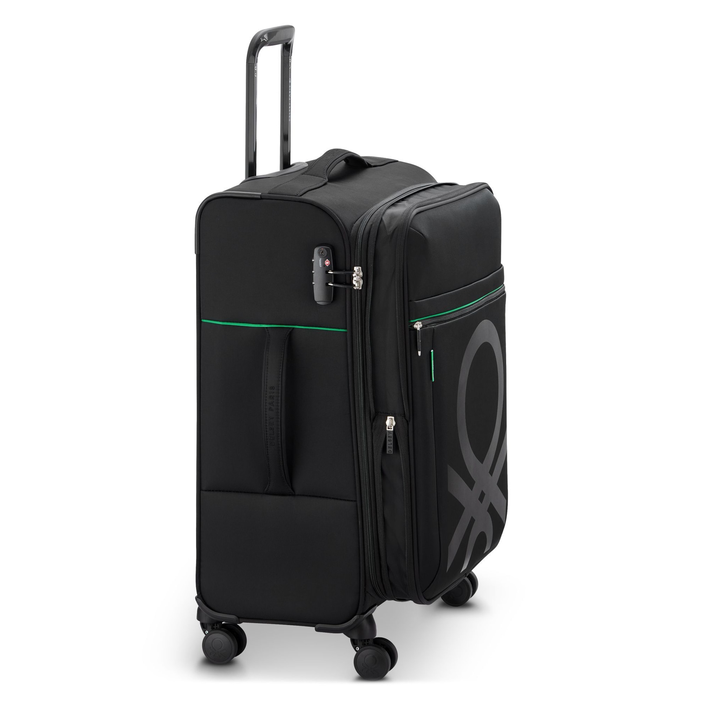Delsey Paris Suitcase Set 'x United Colors of Benetton' in Black