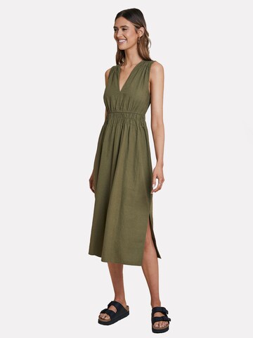 Threadbare Dress 'Peppercorn' in Green