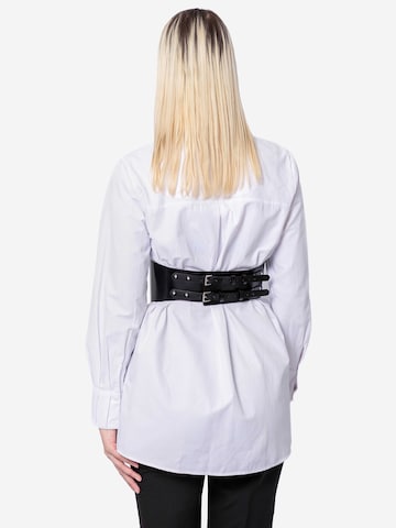 Ceinture 'Vixen Corset Belt' Haute Cuir en noir