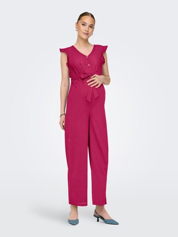 Only Maternity Jumpsuit 'OLMelisa' i pink