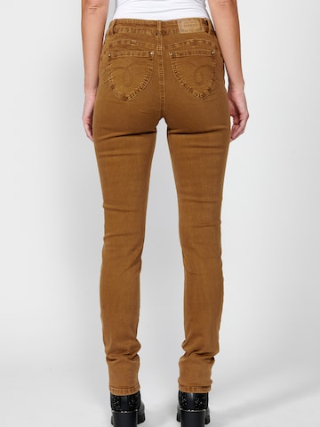 KOROSHI Slimfit Jeans in Beige