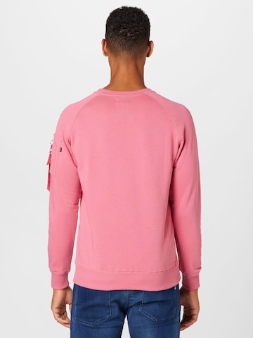 ALPHA INDUSTRIES Sweatshirt 'X-Fit' i rosa