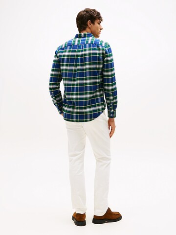 TOMMY HILFIGER Regular Fit Hemd 'Tartan' in Blau