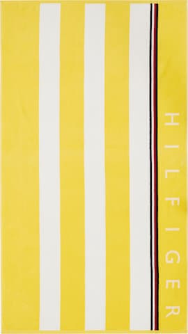 TOMMY HILFIGER Beach Towel 'ZOOM' in Yellow: front