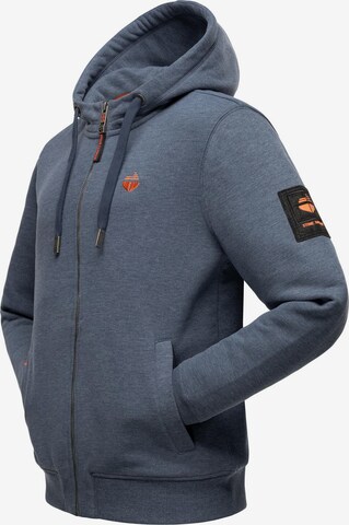 STONE HARBOUR Zip-Up Hoodie 'Billy Joy' in Blue