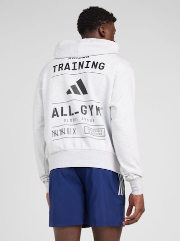 ADIDAS PERFORMANCESportska sweater majica 'All-gym Category Pump Cover' - siva boja