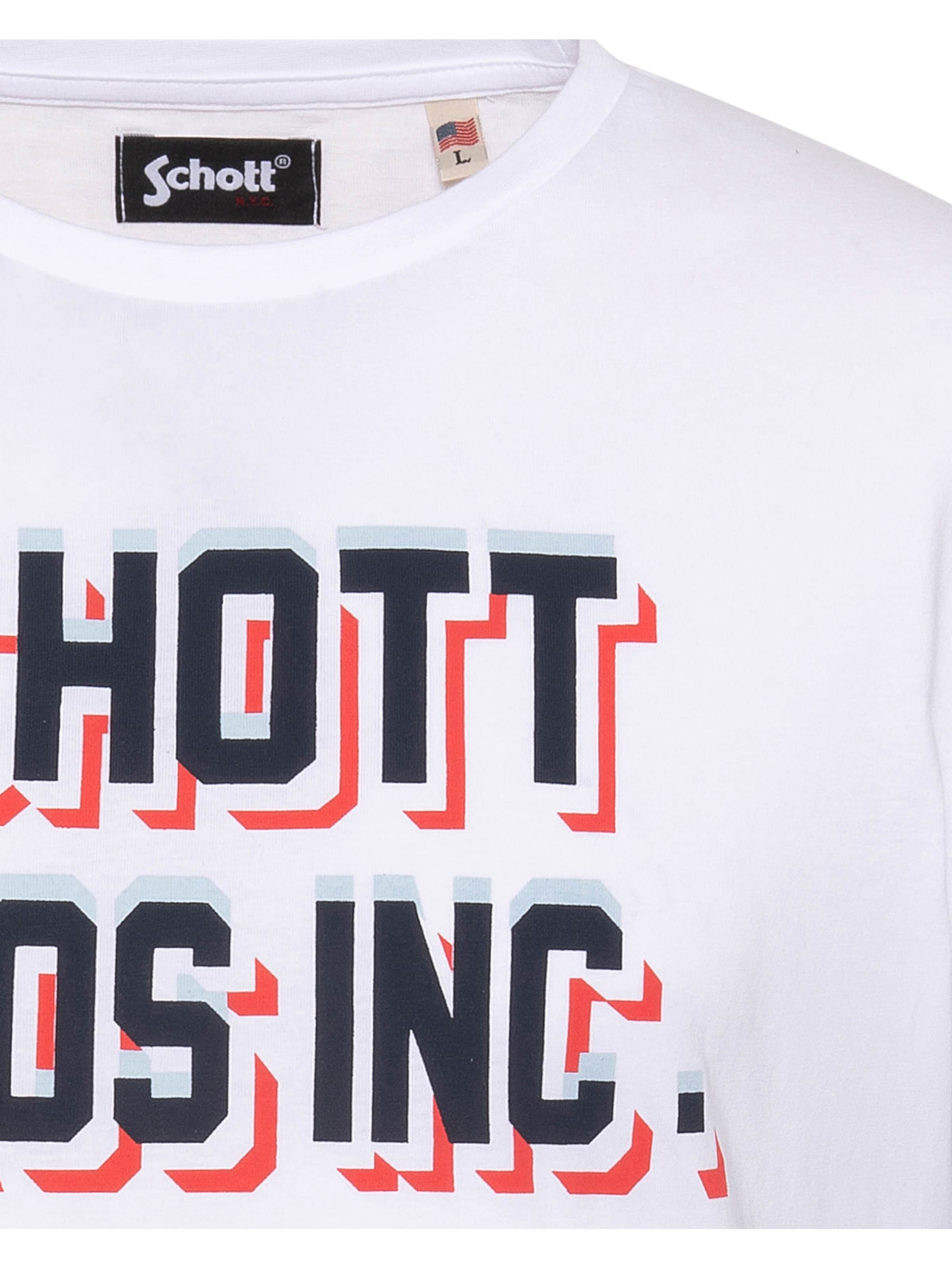 Schott NYC Shirt‌‌‌‌‌‌‌ in Weiß