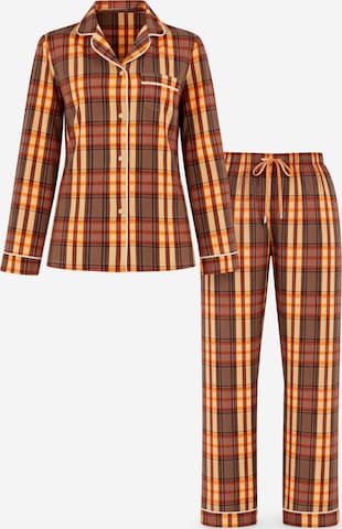 LEAFLETIC Pajama 'Leafletic Women’s Night Wear Long set' in Brown: front