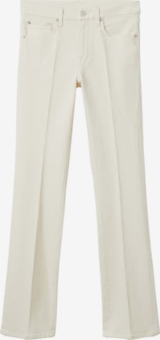 MANGO Boot cut Jeans 'PHILIPA' in Beige: front