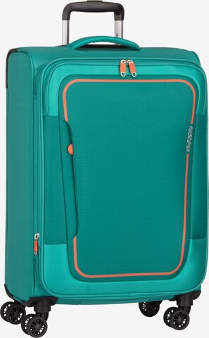 American Tourister Cart ' Pulsonic Spinner 68 EXP ' in Blue: front