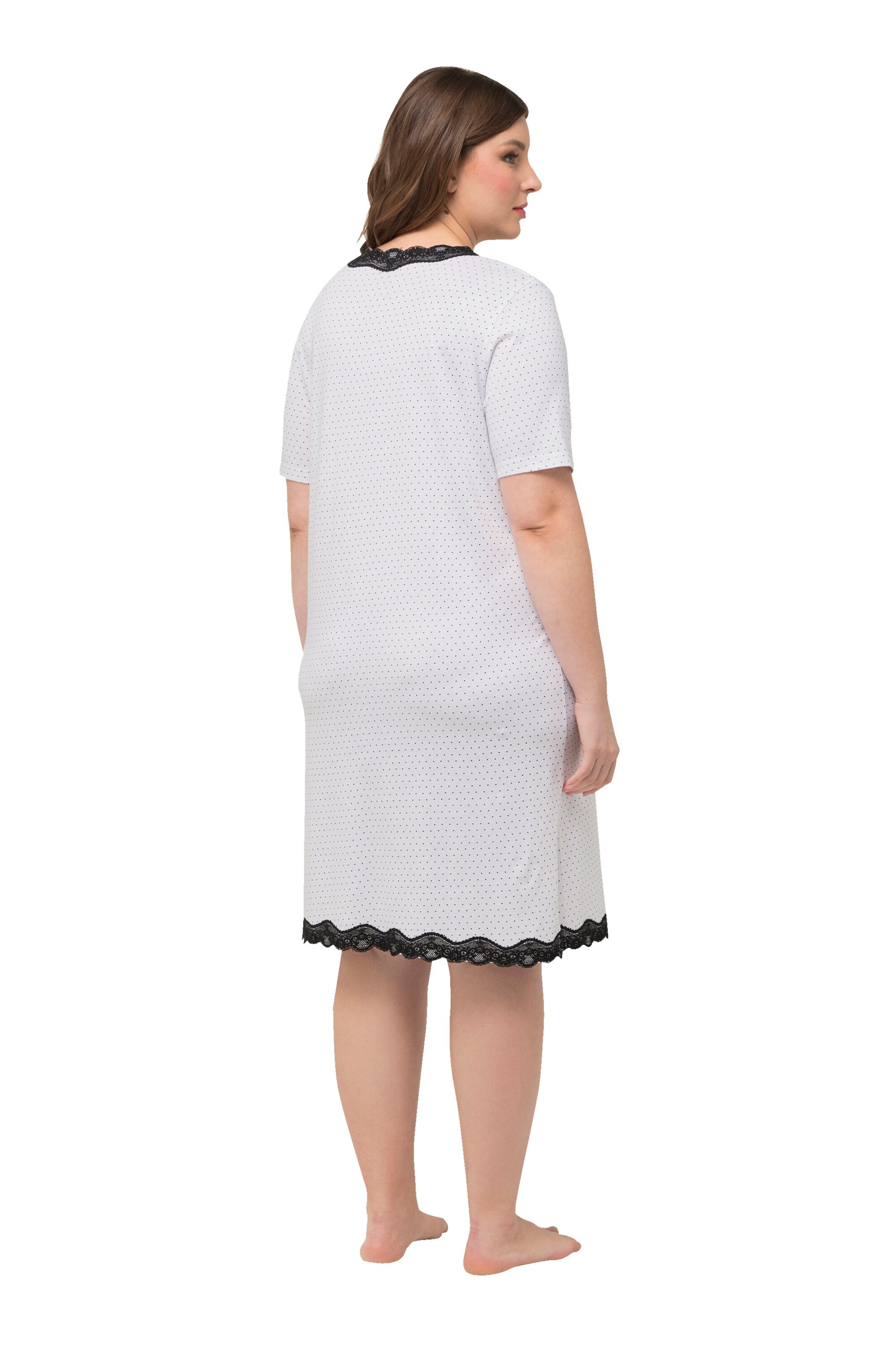 Ulla Popken Nachthemd in Weiß