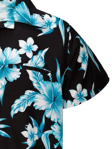 Maglietta 'Mono Flowers' di King Kameha in blu