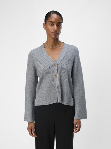 Cardigan 'OBJDitte' OBJECT en gris : devant
