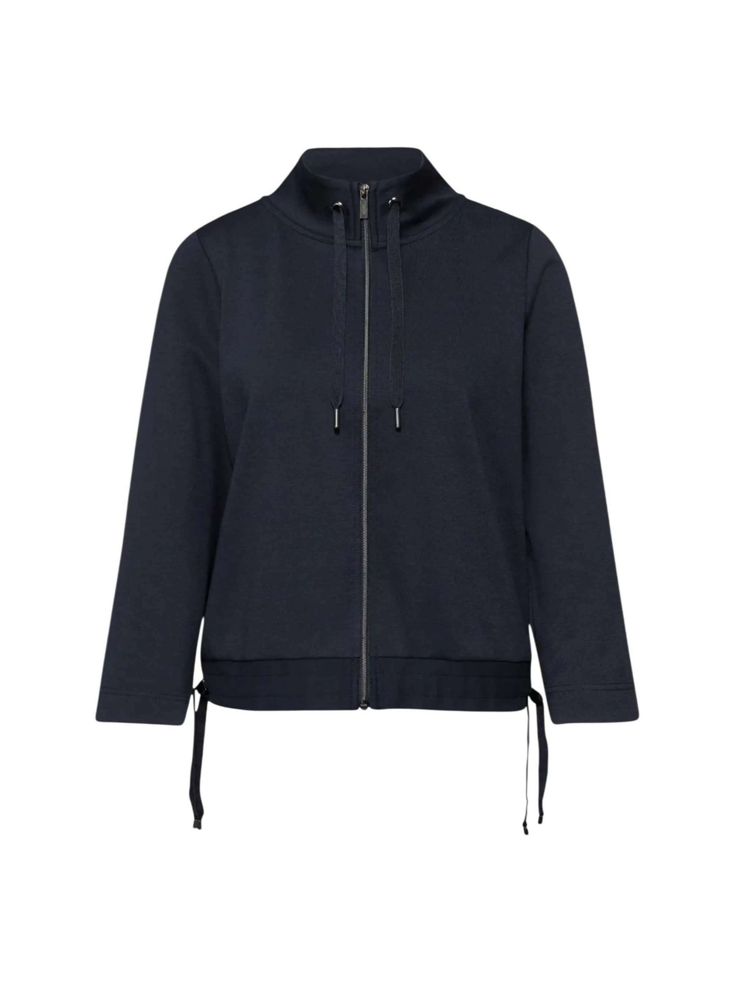 Giacca di felpa 'LTD QR zipper jacket w 324627' di STREET ONE in blu: frontale