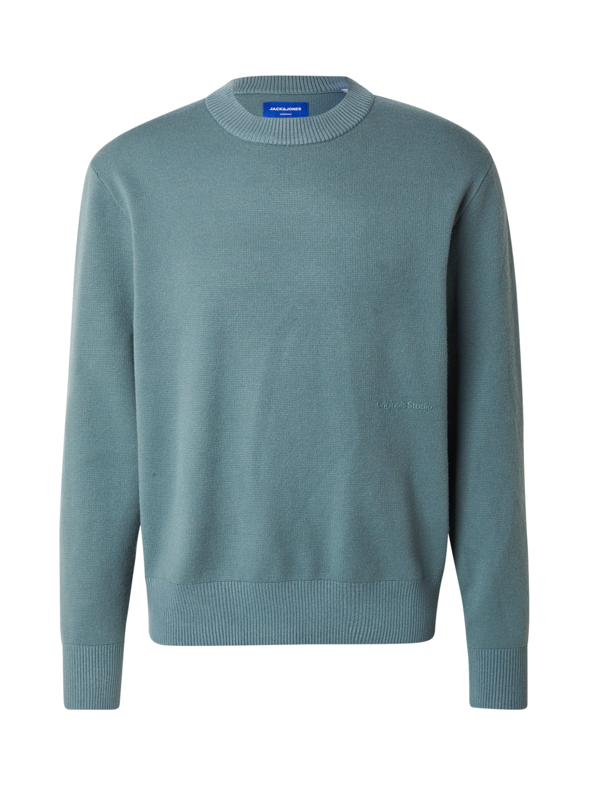 JACK & JONES Svetr 'JORVESTERBRO' – modrá: přední strana