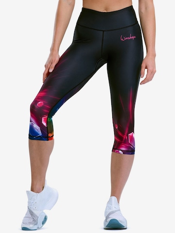 Winshape Slimfit Sportbroek 'AEL202' in Zwart: voorkant