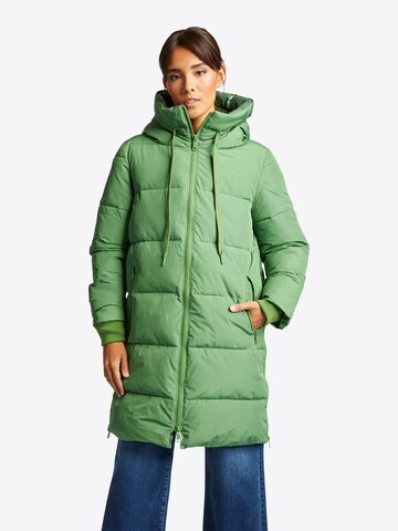 Rich & Royal Zimní kabát – zelená: přední strana