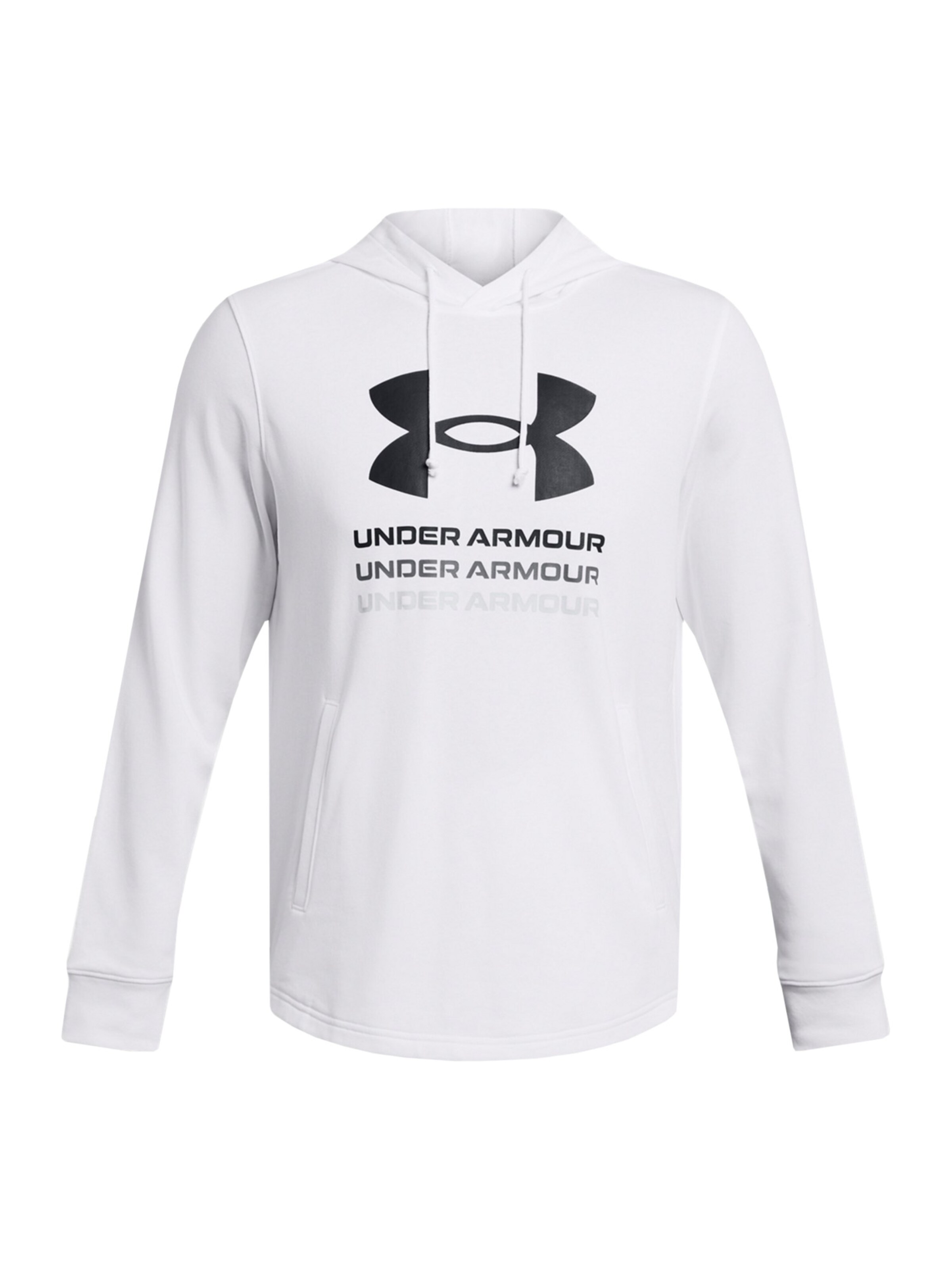 UNDER ARMOUR Sportsweatshirt in Weiß: Vorderseite
