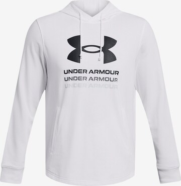 UNDER ARMOUR Sportsweatshirt in Weiß: predná strana