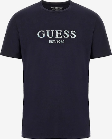 mėlyna GUESS Marškinėliai: priekis