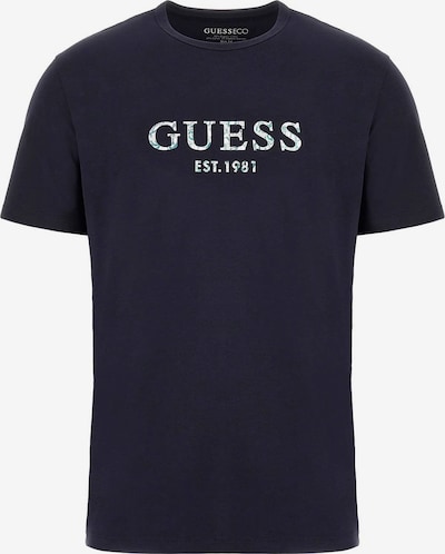 Marškinėliai iš GUESS, spalva – tamsiai mėlyna / žalia / balkšva, Prekių apžvalga