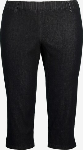 Ulla Popken Skinny Jeans 'Sienna' in Black: front